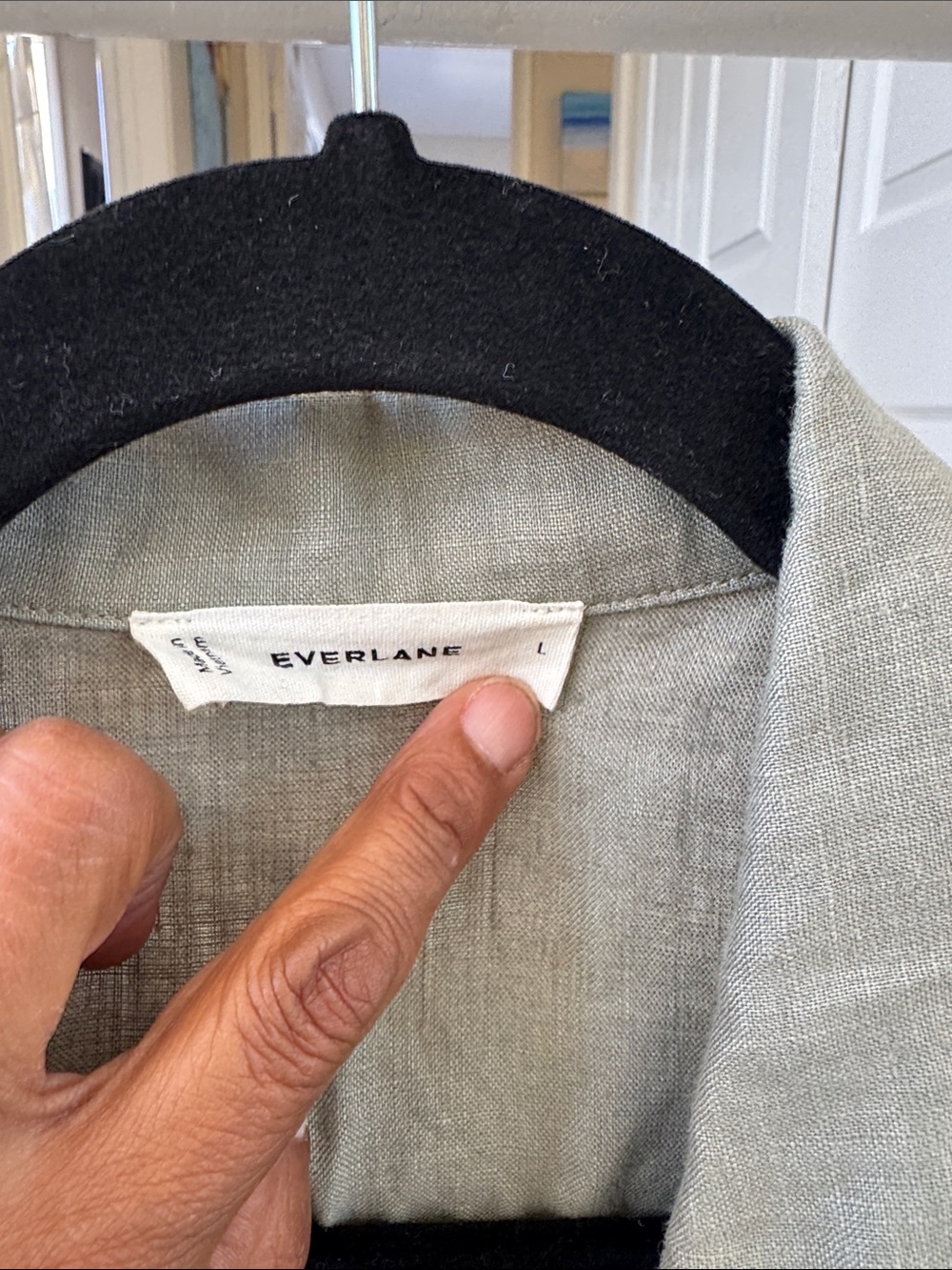 Everlane Light Sage Linen Shirt - Picture 3 of 6